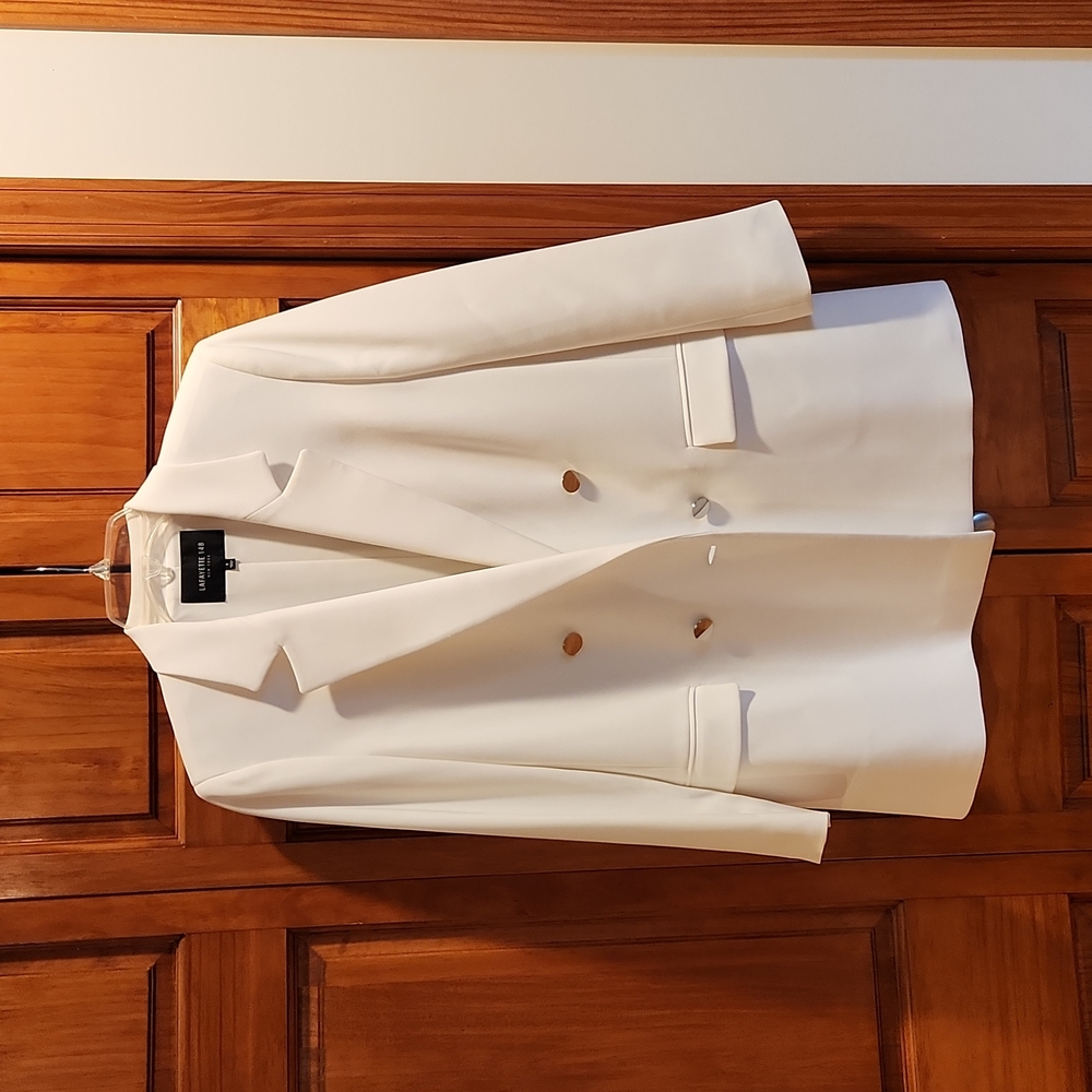 Lafayette 148 Britton finesse crepe double-breasted jacket